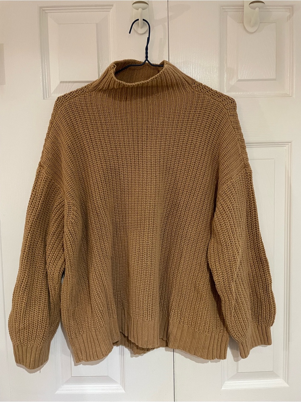 American Eagle Outfitters Chunky Camel Turtleneck Sweater